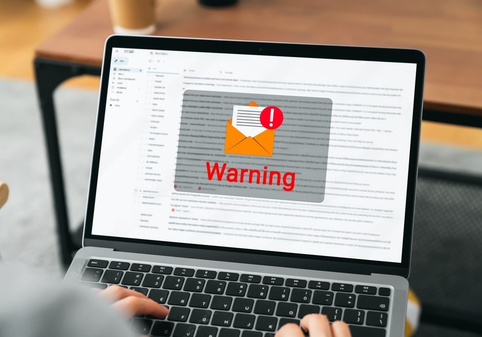 Warning on email