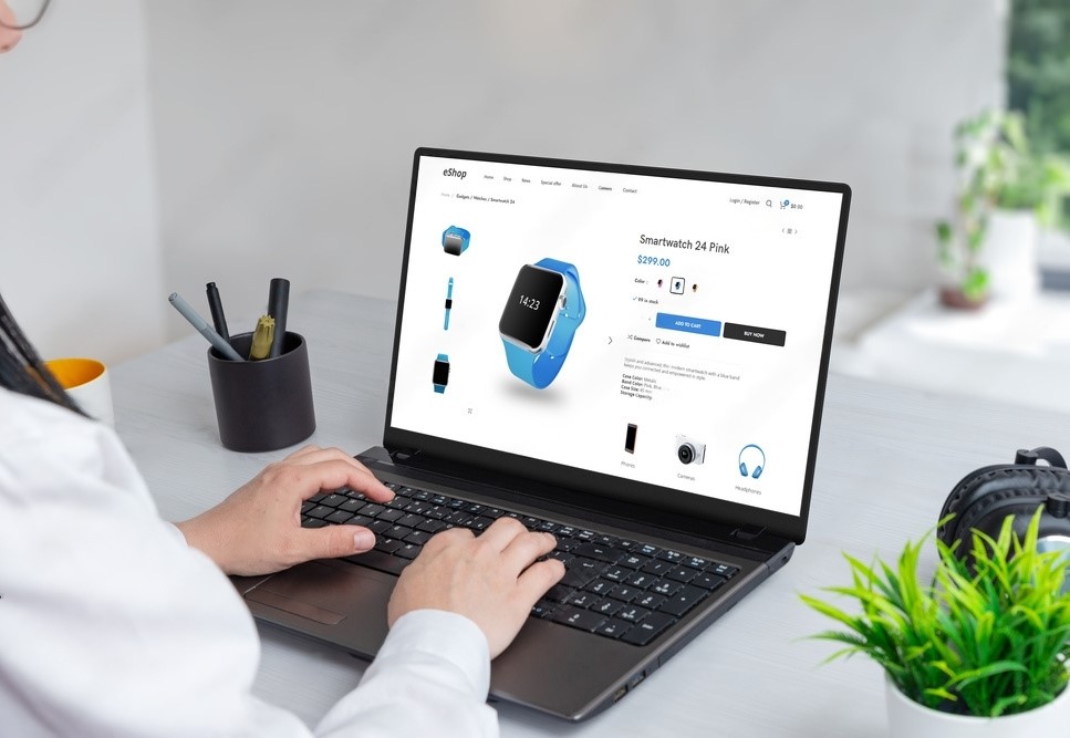 products on computer