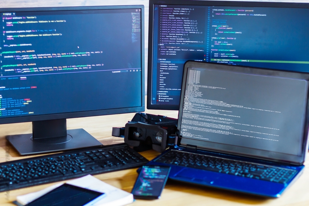 website displayed on different devices
