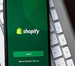 Shopify on a mobile device