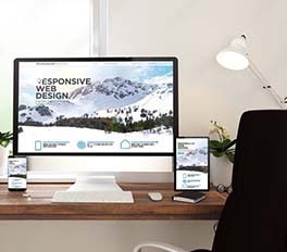 Monitor on a desk